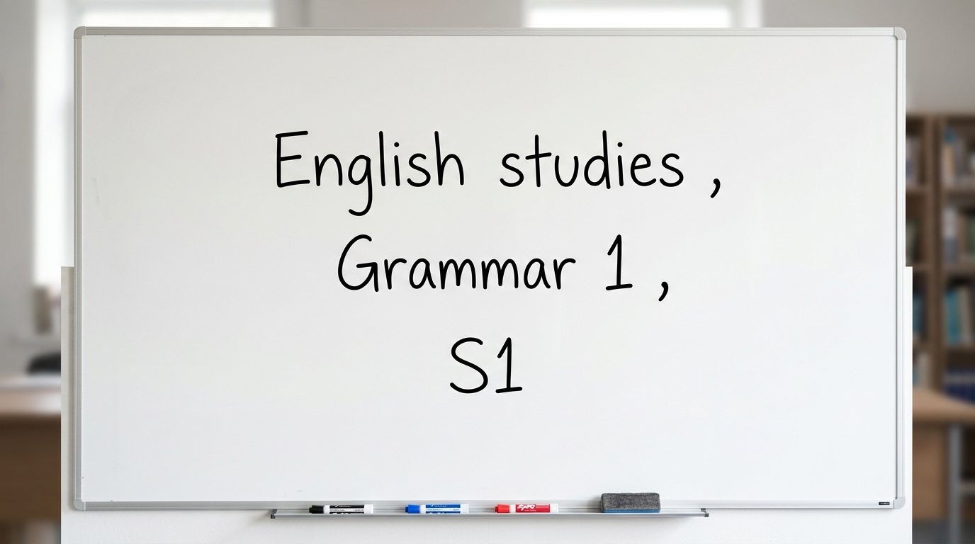English : Grammar 1/S1